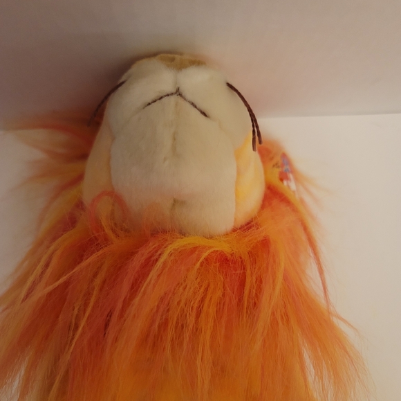 Ty Beanie Babies (2000) "Bushy" the Lion. Set of 2. Small has tag protector. EUC - Picture 8 of 14